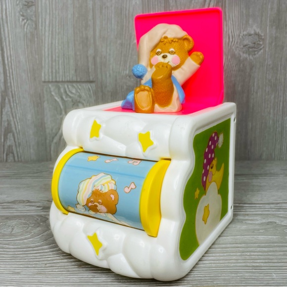 Vintage Fisher Price Teddy Beddy Bear Jack in the Box Musical Baby Toy 1987 - Picture 11 of 16